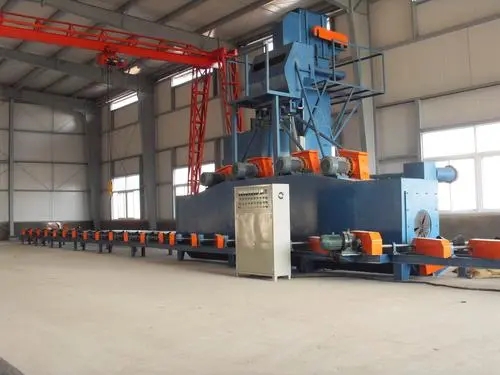 莱芜管道外壁自动通过式喷砂机提升管道外壁质量