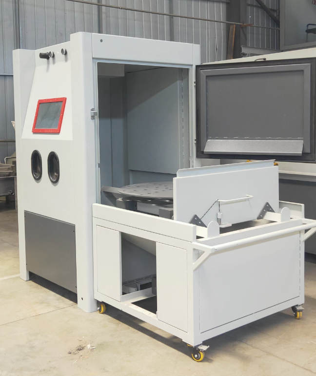 莱芜箱式喷砂机 适合小工件批量处理