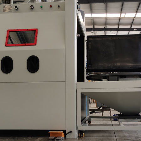 莱芜无尘喷砂机半自动模具喷砂机